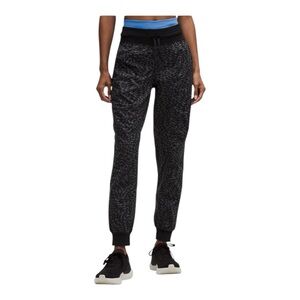Lululemon Dance Studio Mid-Rise Jogger *Full Length Leopard Warp Black Multi Sz
